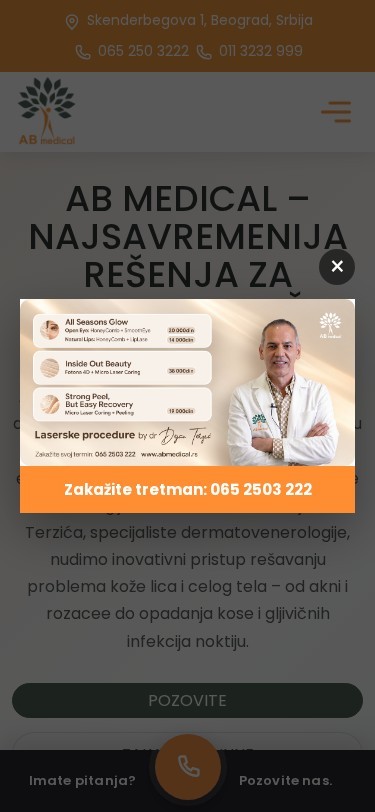 AB Medical — izgled na telefonu