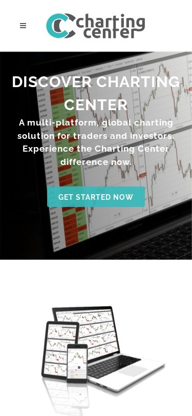 Charting Center — izgled na telefonu