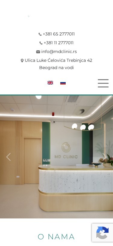 MD Clinic — izgled na telefonu