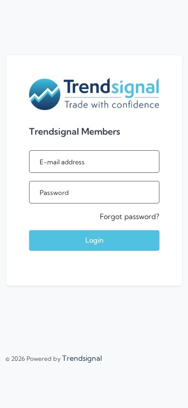 Trendsignal Members — izgled na telefonu