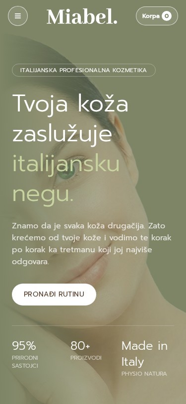 Miabel — mobile view