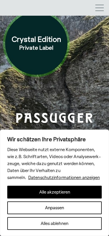 Passugger — mobile view