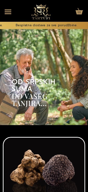 Tartufi SR — izgled na telefonu