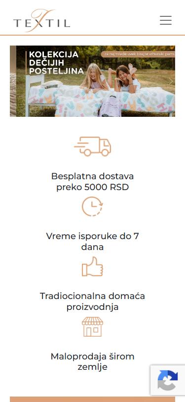 Textil — izgled na telefonu