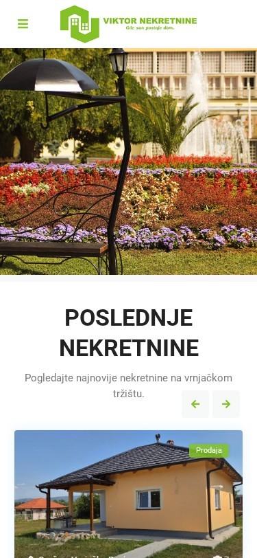 Viktor Nekretnine — izgled na telefonu